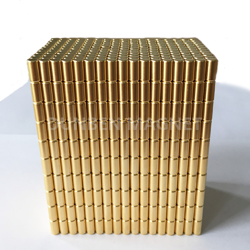 Surper golden neodymium magnet rod magnets D6X10mm