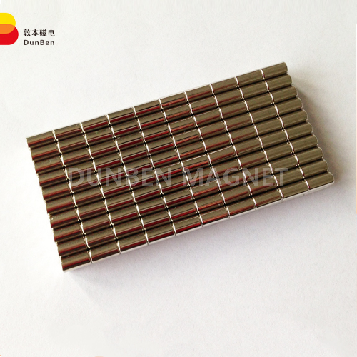 Permanent super cylinder neodymium magnet with Ni coating D6.3* 6.3 mm