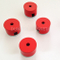 Powerful Alnico Button Magnets, AlNiCo round magnet with groove and bore, red coated
