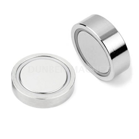 Strong Powful Holding Force Neodymium Flat Cup Magnets,Neodymium Glue-in pot Magnets,Flat Neodymium Gripper, Flat Mounting Magnet 