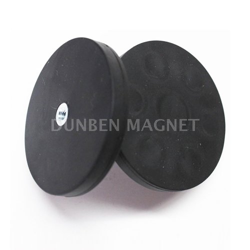 Rubber Coated Neodymium Pot Magnet/ Holding Magnet With Handle,Magnetic Cup Assemblies,Grip Magnets,Magnetic Hook With Through Thread ,Magnetic Sign Gripper,Magnet Systems with Internal Thread