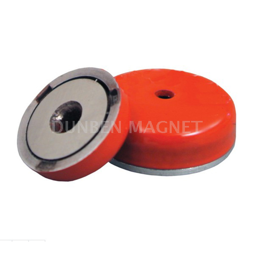 Alnico Shallow Pot Magnet ,Cast Alnico Round Base Magnet with countersunk hole, Alnico Shallow Pot Magnet with keeper and threaded countersunk, Alnico Threaded Countersunk Mounting Shallow Pot Magnet